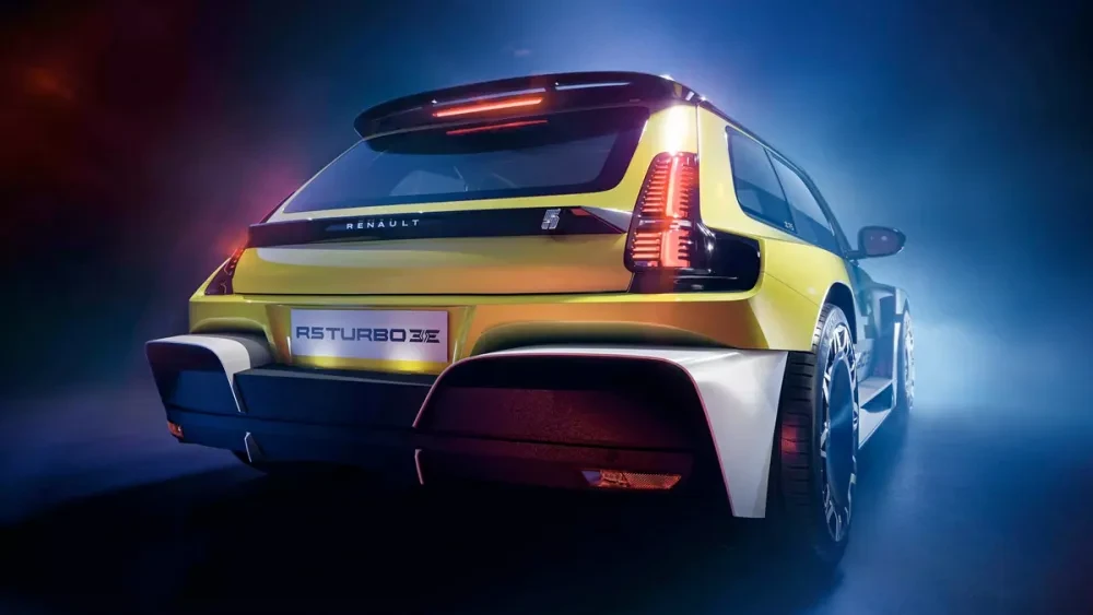 achterlicht met de iconische 5 van Renault